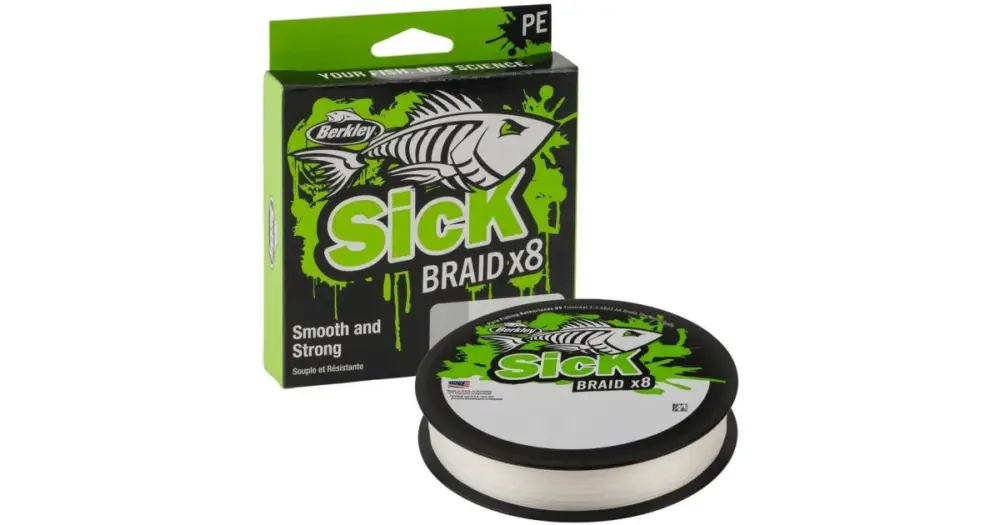 Berkley Splétaná Šňůra Sick Braid White 150 m - 0,06 mm 5,4 kg Zlevněný