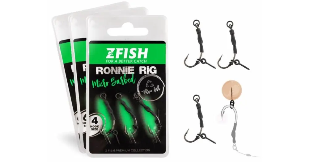 Zfish Návazec Ronnie Rig 3 ks - Velikost Háčku 6 Nízká Cena