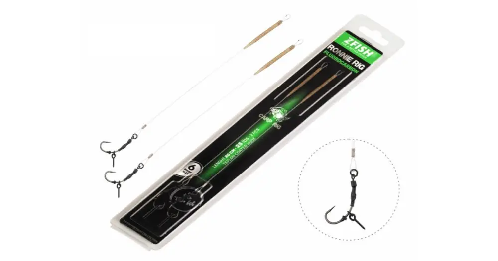 Zfish Návazec Fluorocarbon Ronnie Rig 20 cm - Velikost Háčku 4 Akční Nabídka