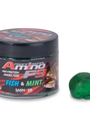 Značkový Saenger Rybářské Těsto Amino F-3 120 g - Ryba Máta