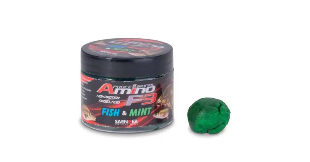 Značkový Saenger Rybářské Těsto Amino F-3 120 g - Ryba Máta