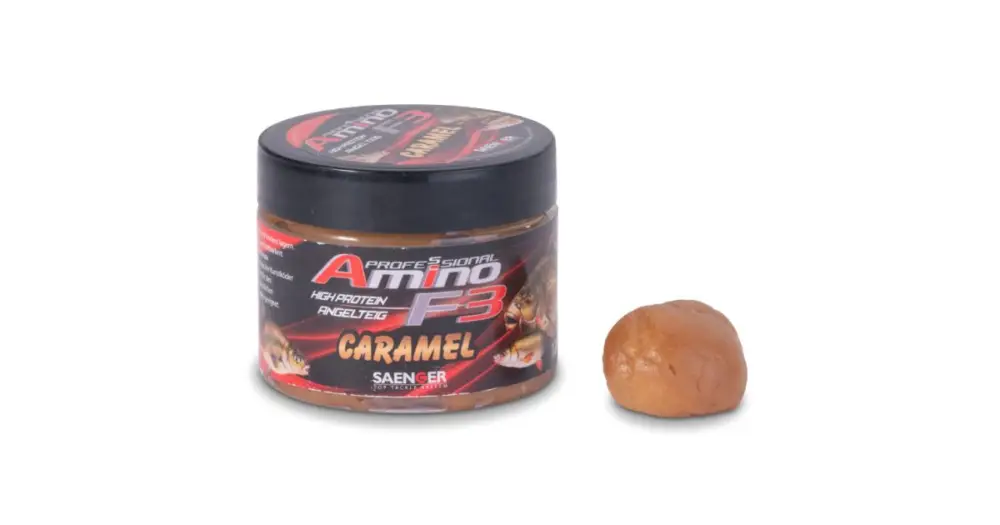 Saenger Rybářské Těsto Amino F-3 120 g - Karamel Doprava Zdarma