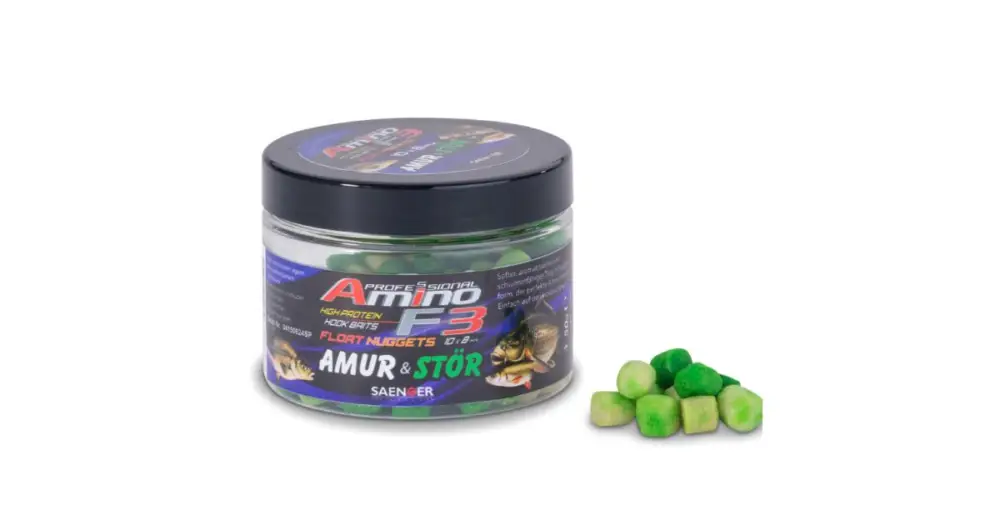 Saenger Plovoucí Nugetky Amino F-3 Midi 10x8 mm 50 g - Ryba Máta Výprodej
