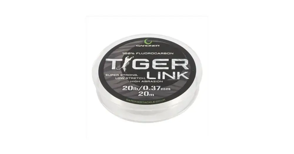 Gardner Fluorocarbonový Vlasec Tiger Link 20 m - 0,37 mm 20 lb Nejlepší Cena