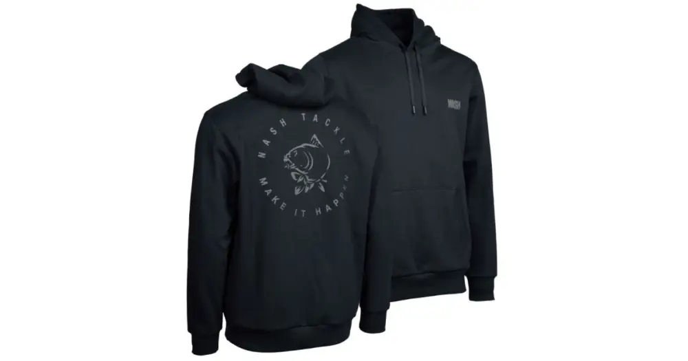 Akční Cena Nash Mikina Make It Happen Carp Logo Hoody Black - XXL