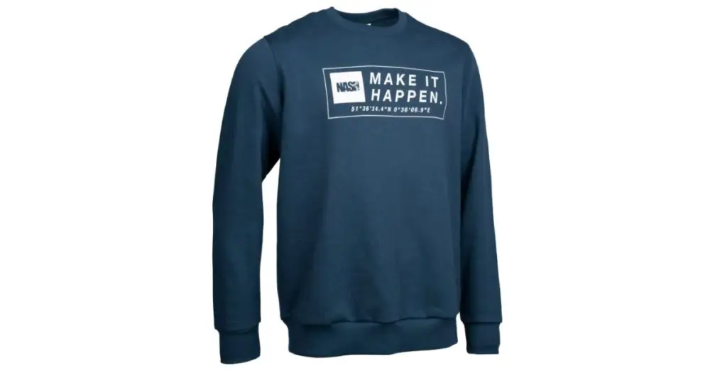 Vysoce Kvalitní Nash Mikina Make It Happen Coordinates Jumper Navy Blue - L