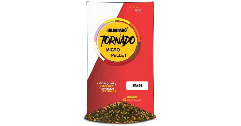 Aktuální Haldorádó Pelety Tornado Micro Pellets 400 g 2 mm - Mango