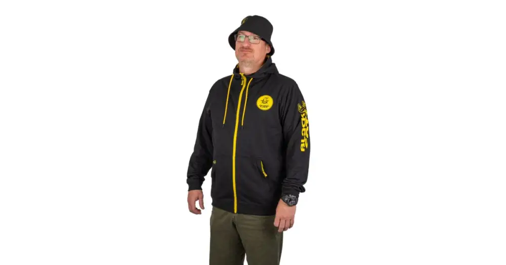 Black Cat Mikina Black Zipped Hoody - M Nejlepší Cena