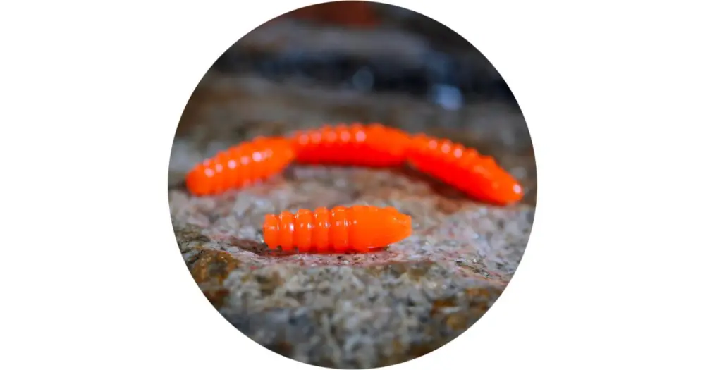 RedBass Gumová Nástraha Trout Grub Signal Orange UV COLOR - 3x16 mm Pouze Dnes