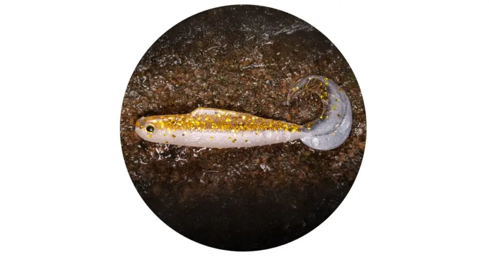 RedBass Gumová Nástraha Twister Kixter Gold/Silver GT - L 100 mm Sleva
