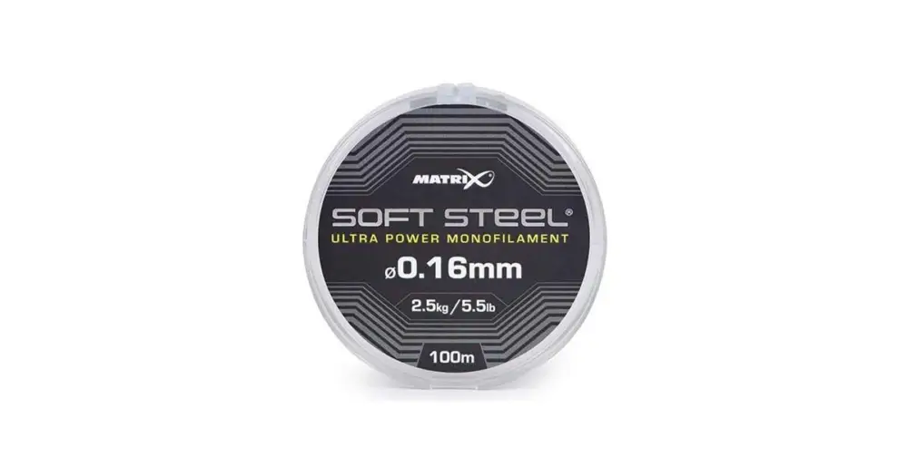 Autentický Matrix Vlasec Soft Steel Ultra Power Monofilament 100 m - 0,20 mm 3,7 kg