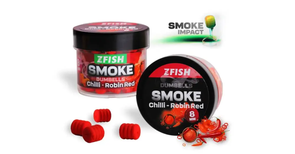 Zfish Smoke Pop-Up Dumbells 8 mm 20 g - Chilli Robin Red Rychlé Dodání