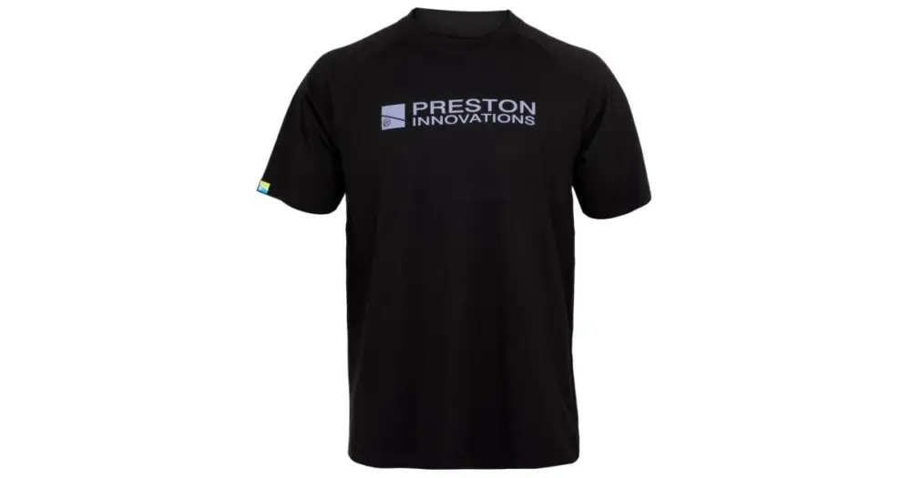 Časově Omezené Preston Innovations Tričko Lightweight Black Raglan T-Shirt - L