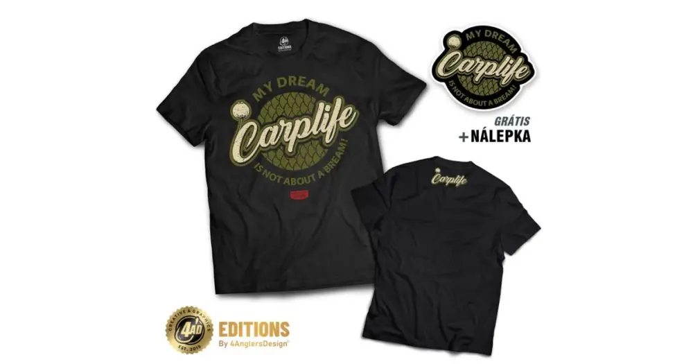 Bezpečná Platba 4ANGLERSDESIGN Tričko Carplife