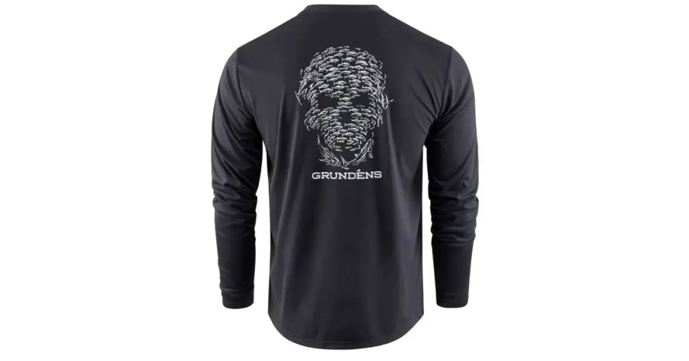 Grundéns Funkční UV Triko Bait Ball LS Tech Tee Black Speciální Cena