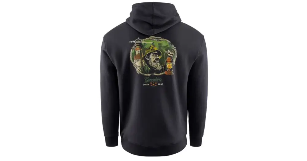 Grundéns Mikina Dark Seas X Grundens Watchman Hoodie Black - XXL Víkendová Akce