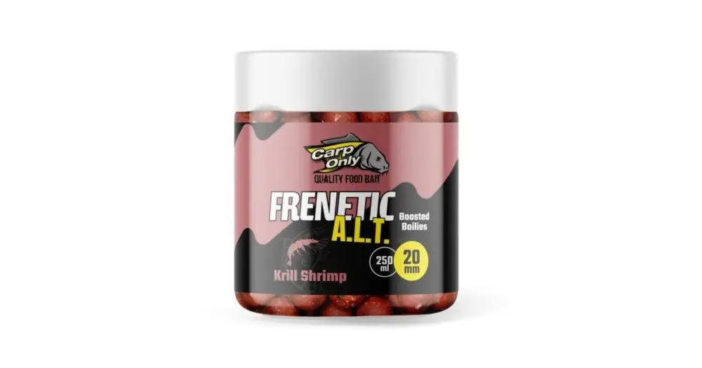Sezónní Sleva Carp Only Dipované Boilies Frenetic A.L.T. 20 mm 250 ml - Krill Kreveta
