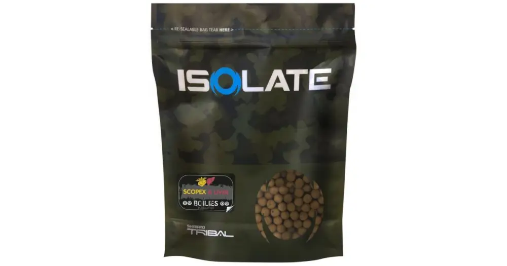 Shimano Boilie Isolate Scopex Liver - 24 mm 3 kg Ověřený