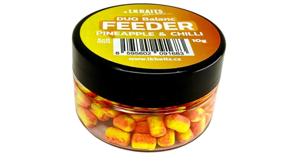 Víkendová Akce LK Baits Duo Balanc Feeder 5x8 mm 10 g - Pineapple a Chilli