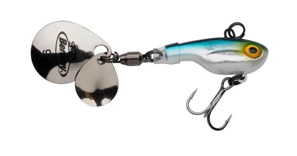 Oblíbený Berkley Nástraha Pulse Spintail Blue Silver Glitter - 5 cm 5 g