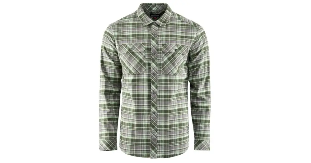 Grundéns Košile Dungeness Seawool Flannel Shirt Grass - XL Speciální Cena