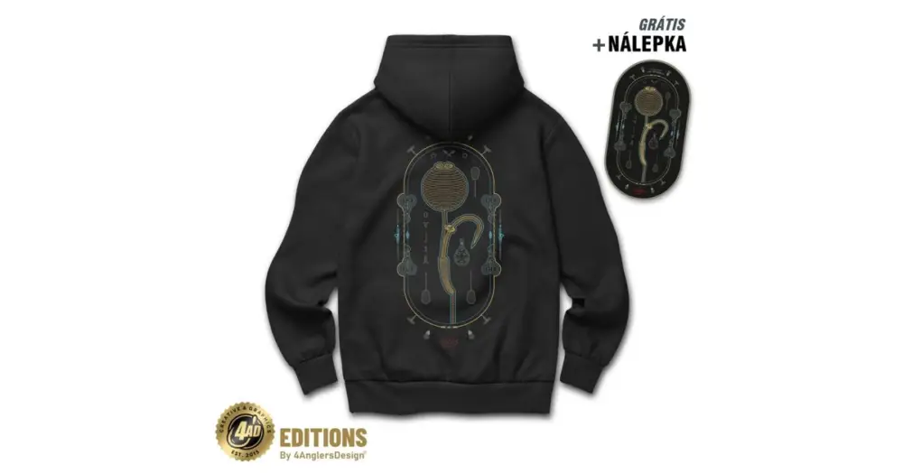Nejlepší Cena 4ANGLERSDESIGN Mikina Details Make The Difference - M