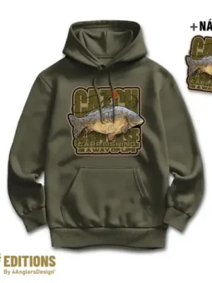 4ANGLERSDESIGN Mikina Catch and Release Is A Way Of Life - XL Ihned K Objednání