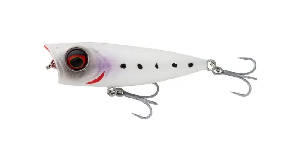 Savage Gear Wobler Micro Popper Snowwhite - 5,5 cm 5,4 g Finální Výprodej