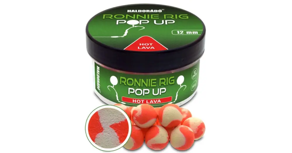 Haldorádó Plovoucí Boilie Pop-Up Ronnie Rig 30 g 12 mm - Hot Lava Nejprodávanější