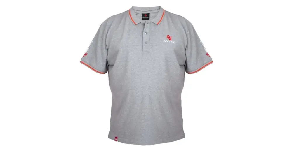 Nytro Tričko Light Marl Grey Polo Shirt - M Akce