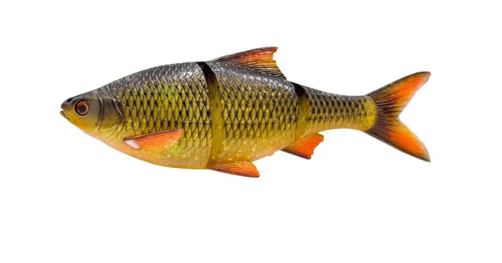 Savage Gear Gumová Nástraha 3D Line Thru Roach Slow Sinking Clear Rudd - 32 cm 420 g Nová Kolekce