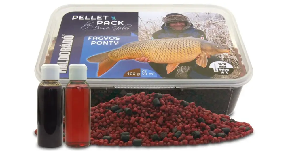 Haldorádó Pelety Pellet Pack By Döme Gábor 400 g + 50 ml Aroma - Mrazivý Kapr Poslední Šance