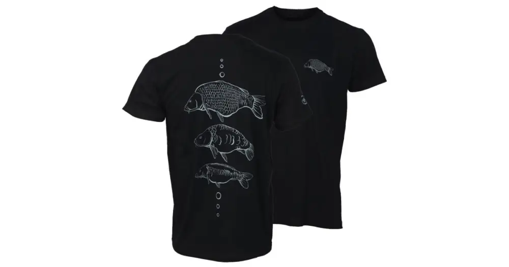 Super Cena Giants Fishing Tričko Černé Tři Kapři - XXXL