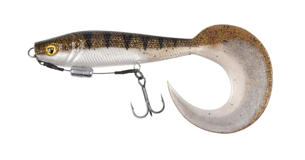 Fox Rage Gumová Nástraha Pro Grub Loaded UV Glitter Perch - 12 cm Nová Kolekce
