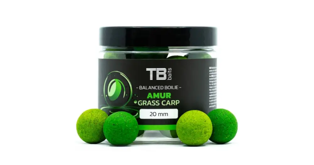 Top Prodej TB Baits Vyvážené Boilie Balanced + Atraktor Amur 100 g - 20 mm