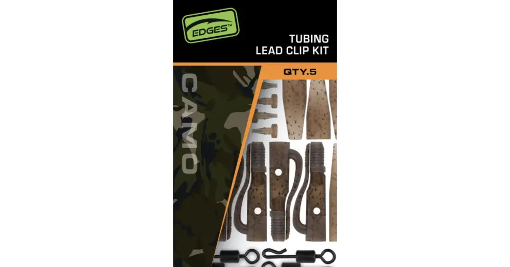 Rychlé Dodání Fox Závěsky Edges Tubing Leadclip Kit 5 ks - Camo