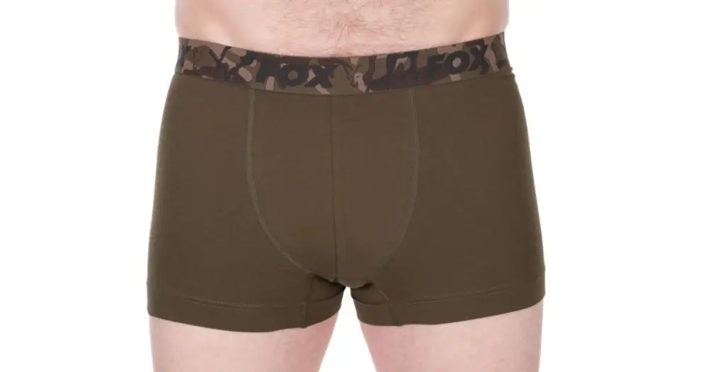 Fox Trenýrky Boxer Shorts Khaki/Black 2 ks - M Expresní Doručení