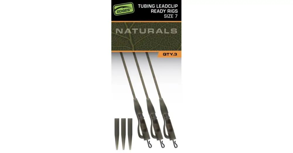 Poslední Šance Fox Závěsky Edges Tubing Leadclip Ready Rigs Size 7 3 ks - Naturals