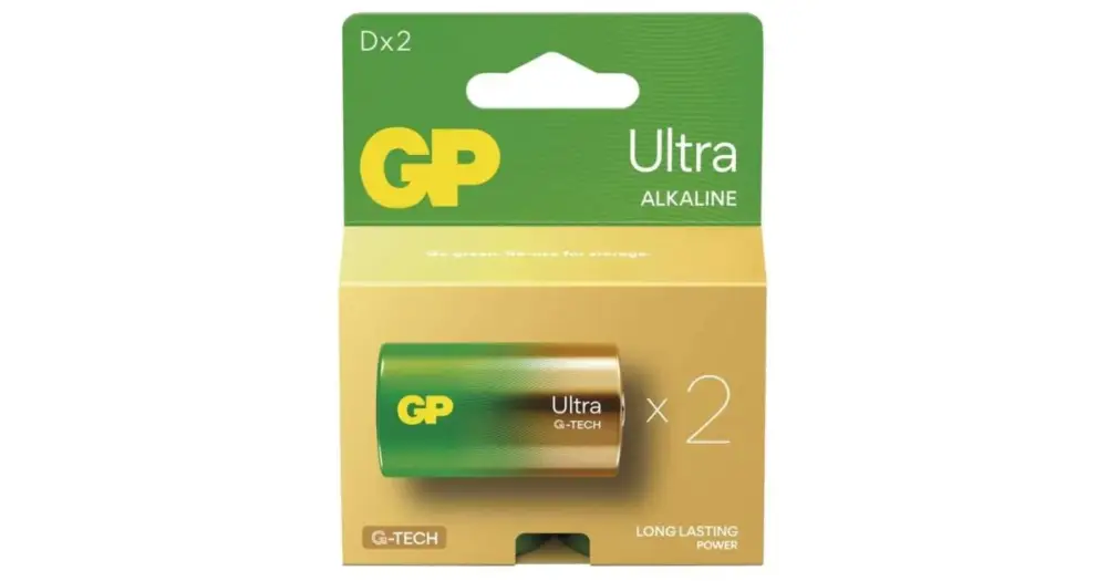 GP Batteries Alkalická Baterie GP Ultra D (LR20) 2 ks Rychlé Dodání
