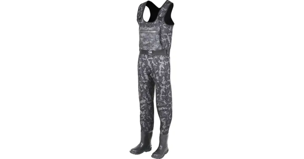 Hit Sezóny Kinetic Neoprenové Prsačky Neorush Bootfoot Cleated Grey Camo - EU 44-45 (UK 9-10)