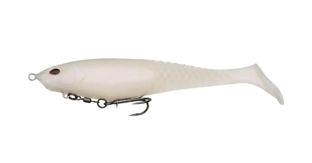 Berkley Gumová Nástraha PowerBait Cullshad Shallow Sinking Albino - 15 cm 34 g Výhodná Nabídka