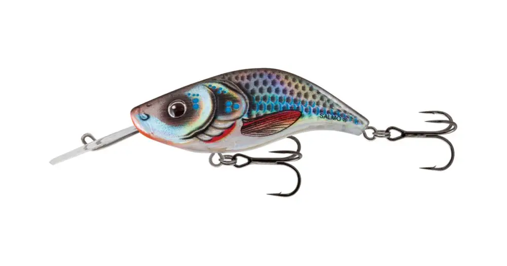 Vysoce Kvalitní Salmo Wobler Sparky Shad Floating Silver Holographic Shad 4 cm