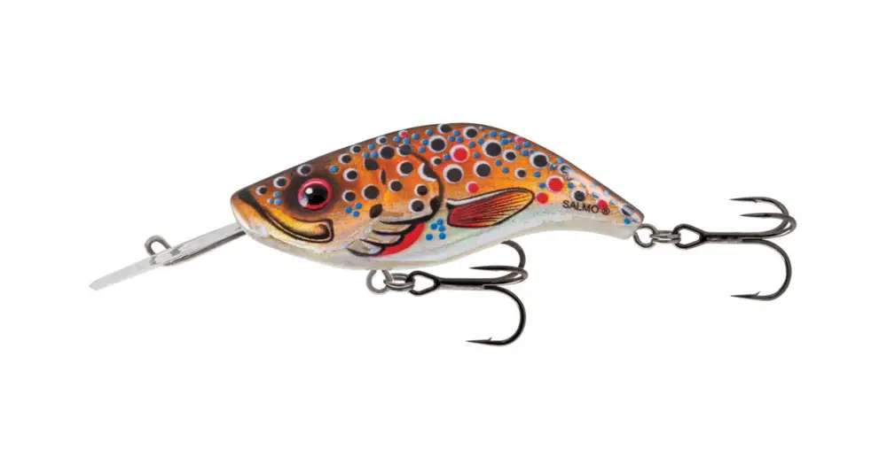 Top Prodej Salmo Wobler Sparky Shad Floating Brown Holographic Trout 4 cm