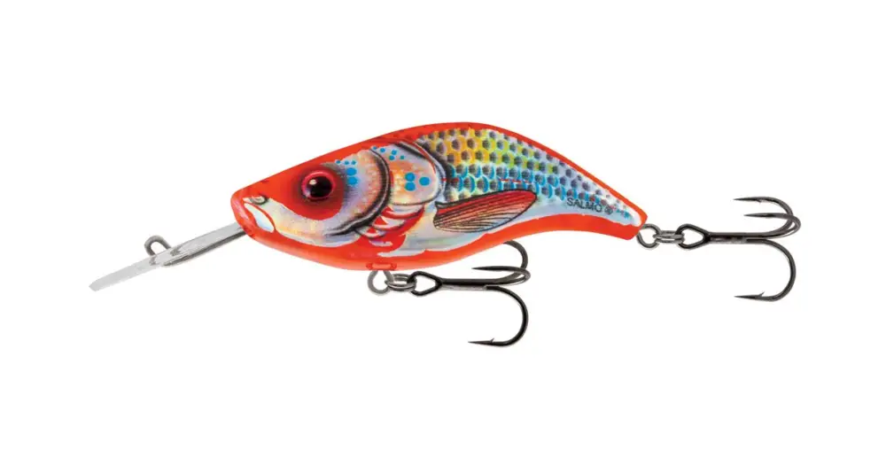 Salmo Wobler Sparky Shad Floating Holographic Gold Orange Shad 4 cm Levný