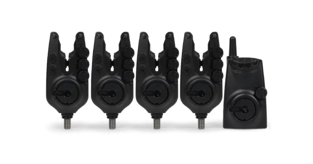 Časově Omezené Avid Carp Sada Signalizatorů VTX+ Bite Alarm Set - 4+1