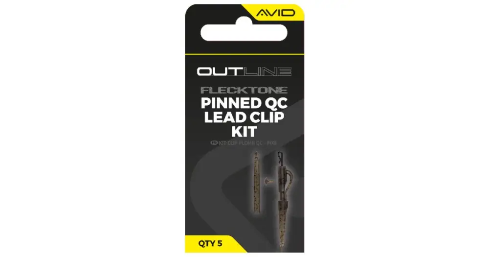 Avid Carp Montáž Outline FleckTone Pinned QC Lead Clip Kit Speciální Cena