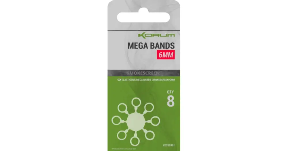 Bezpečná Platba Korum Kroužky Smokescreen Mega Bands - 6 mm