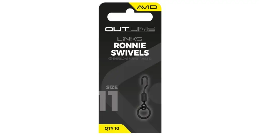 Avid Carp Obratlík s Kroužkem Outline Ronnie Swivels Velikosti 11 Cenový Hit