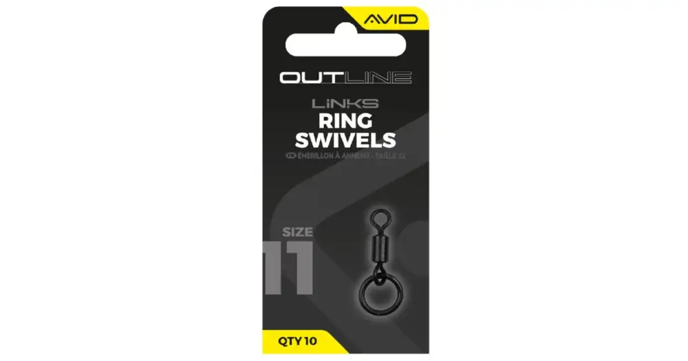 Avid Carp Obratlík s Kroužkem Outline Ring Swivel - Velikosti 11 Poslední Šance