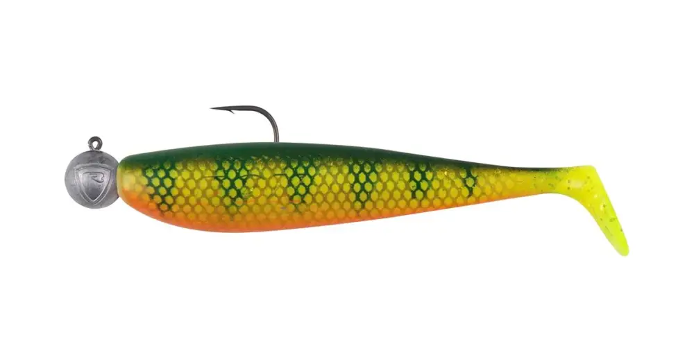 Hit Sezóny Fox Rage Gumová Nástraha Loaded Zander Pro Shad UV Natural Perch - 10 cm 10 g